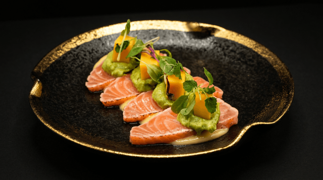 Salmon Tataki.